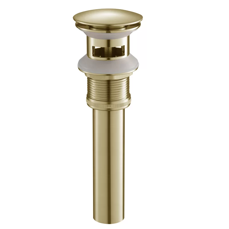 Universal Pop-up Bathroom Sink Drain With Overflow - Brushed Gold