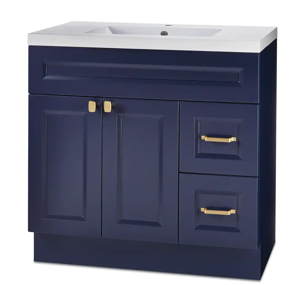 canvas langford 36 vanity double doors two draws navy 34089a84 4dd4 4675 8cd3 4f105bff743a Taps Depot Ltd.