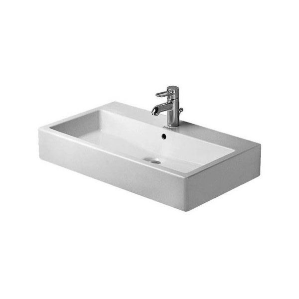 Duravit 045480 Vero Furniture Washbasin One Faucet Hole White WonderGliss 1 Taps Depot Ltd.