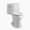 One-piece elongated toilet