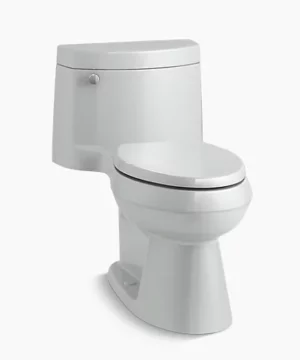 One-piece elongated toilet