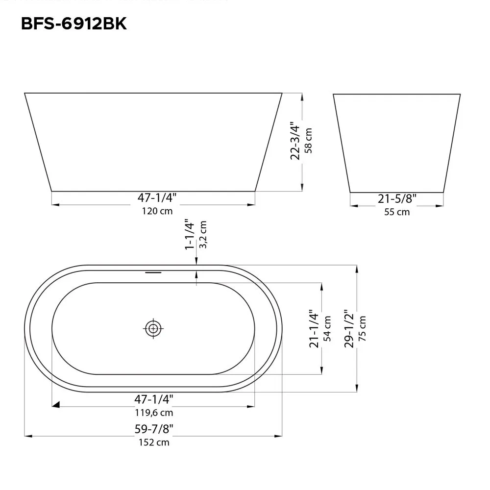 BFS 6912BK plan dc60 Taps Depot Ltd.