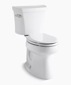 Two-piece elongated toilet