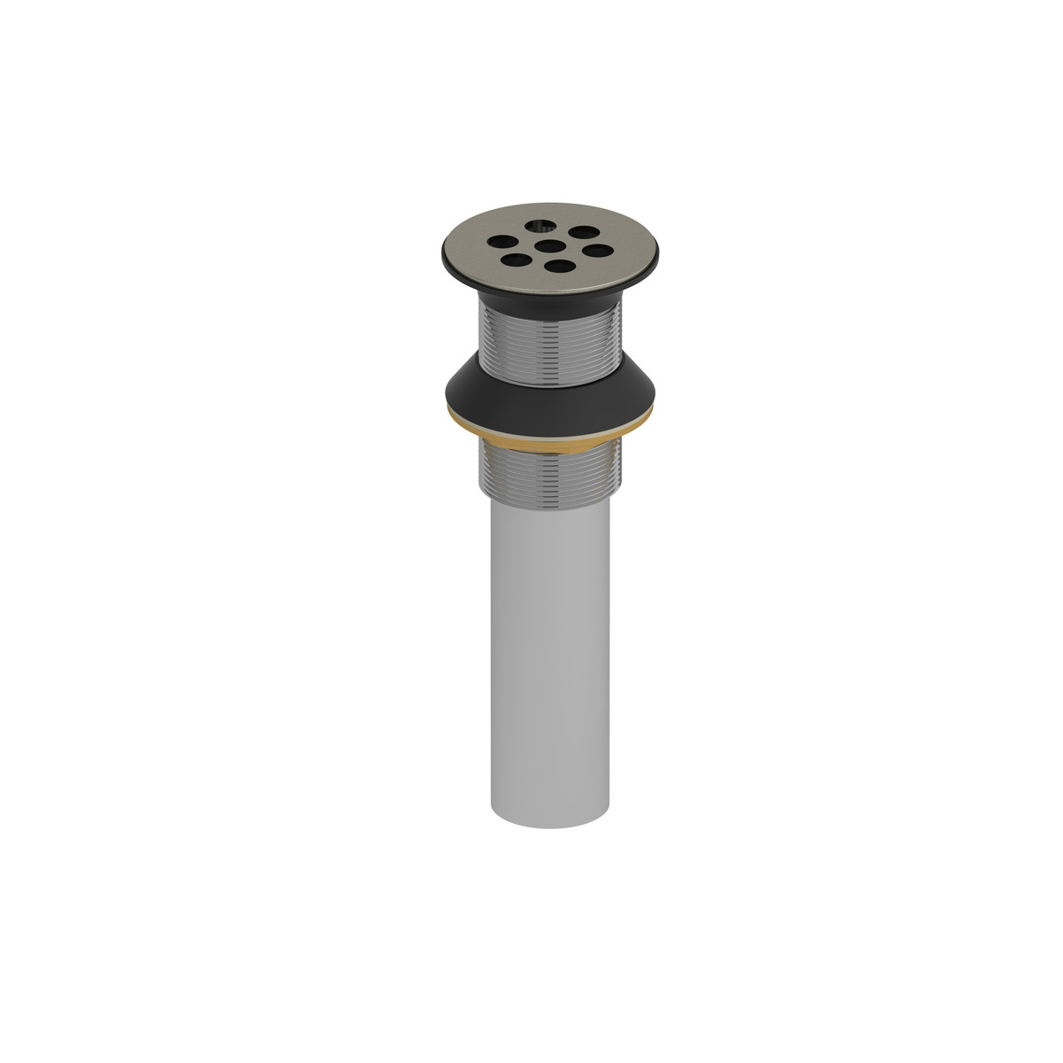 Riobel Grid Drain Without Overflow - Brushed Nickel