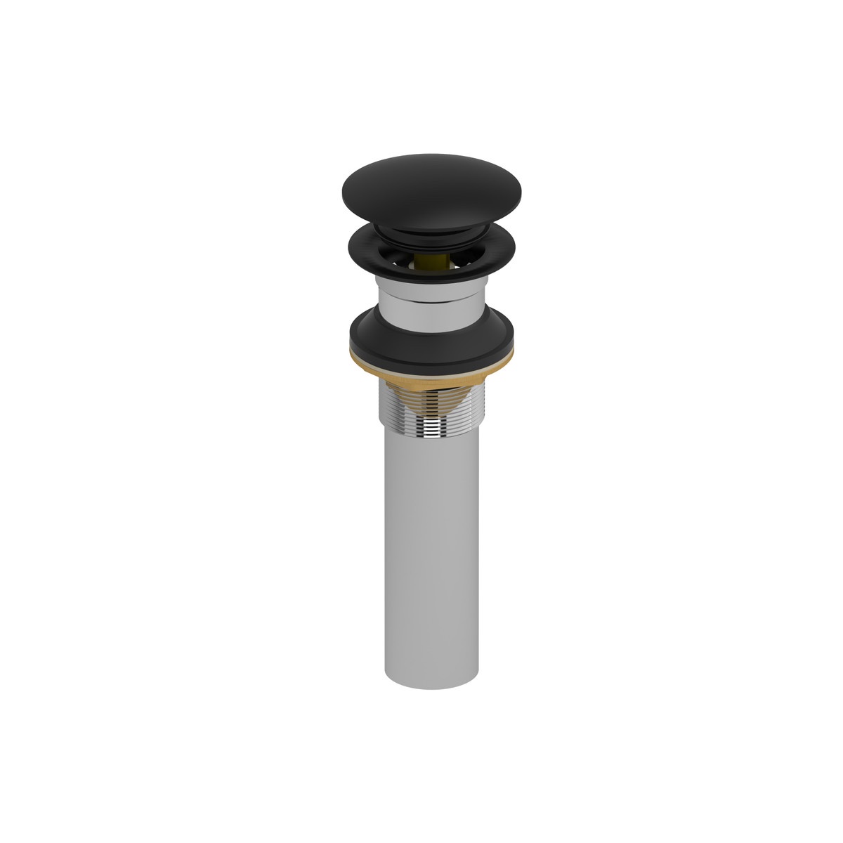 Riobel Push Drain Without Overflow - Matte Black