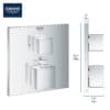 68961 GROHE Info Grohtherm 2handle Thermo 24158 Cube Dual 1 original Taps Depot Ltd.