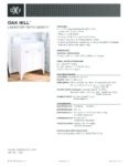 147402 spec D20155002 DXV OakHill lav vanity EN original 1 pdf Taps Depot Ltd.