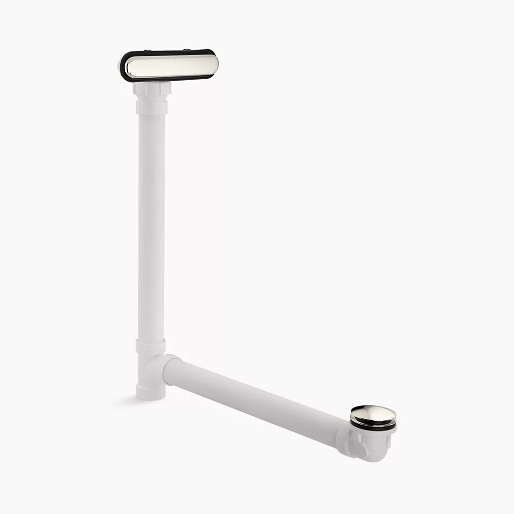 KOHLER Clearflo Slotted overflow bath drain - Vibrant Polished Nickel