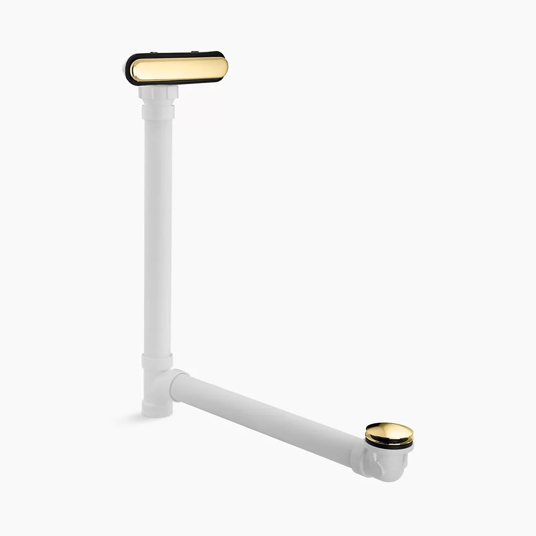 KOHLER Clearflo Slotted overflow bath drain - Vibrant Polished Brass