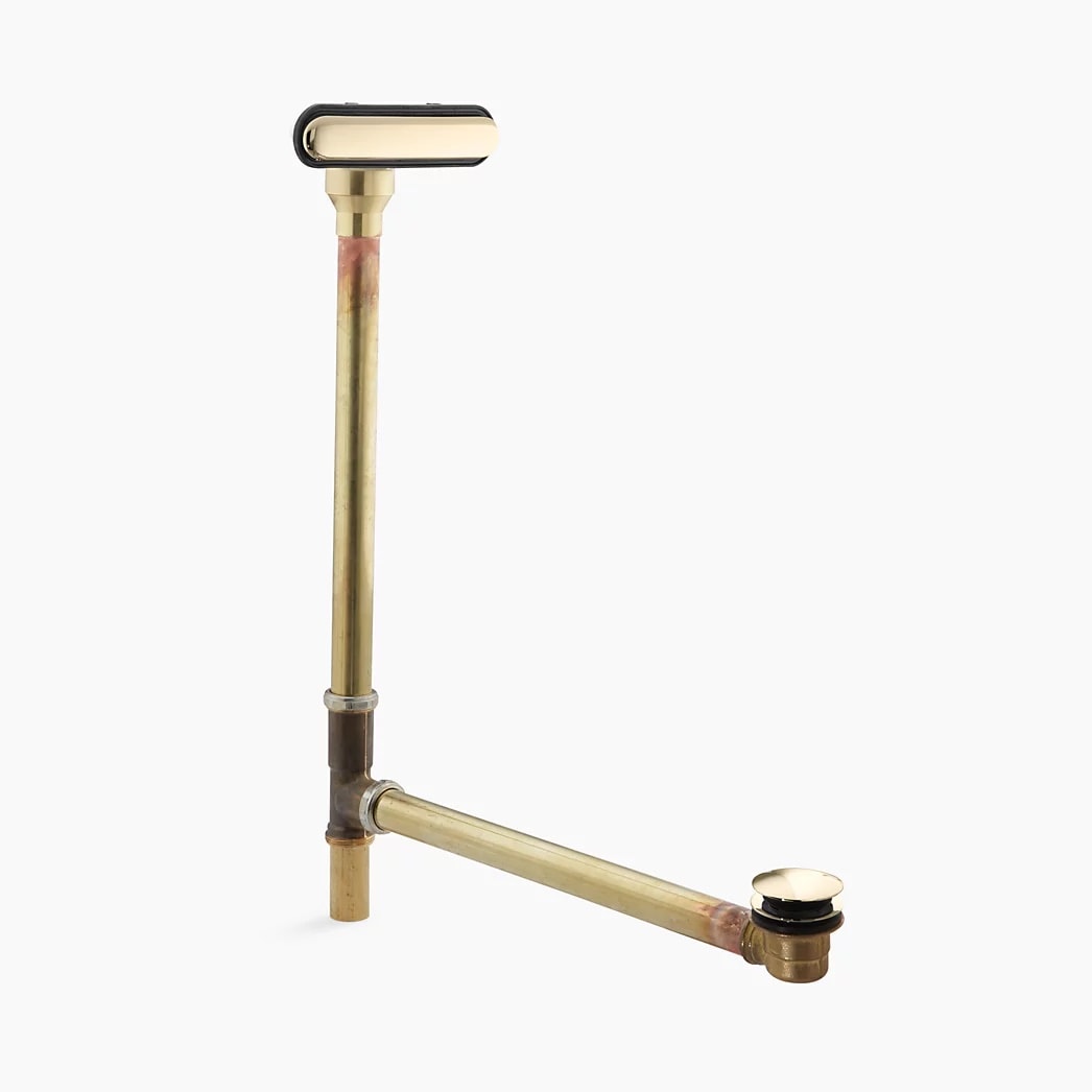 KOHLER Clearflo Slotted overflow brass bath drain - Vibrant French Gold