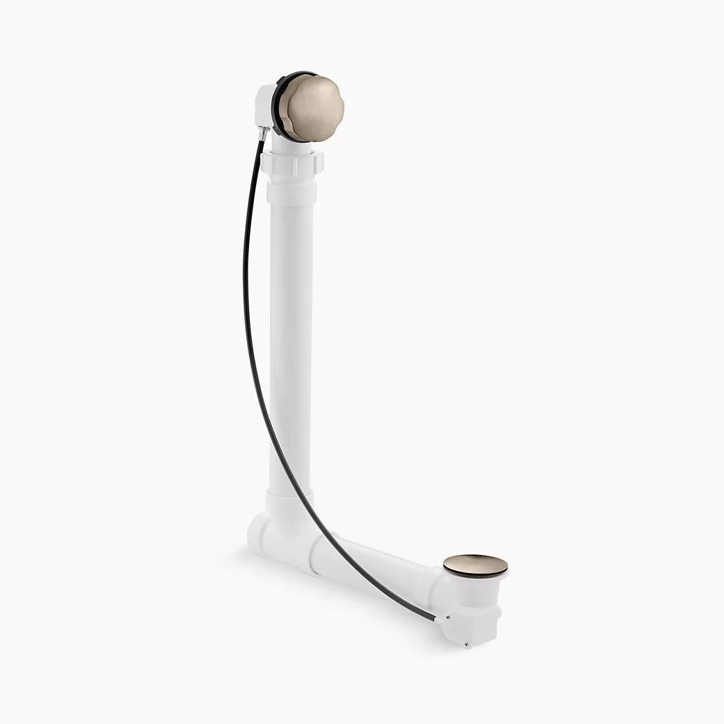 KOHLER Clearflo Cable bath drain with PVC tubing - Vibrant Brushed Bronze
