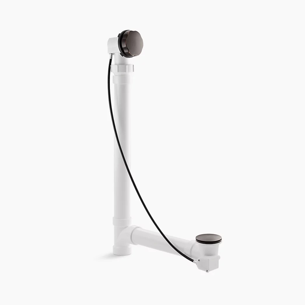 KOHLER Clearflo Cable bath drain with PVC tubing - Oil-Rubbed Bronze