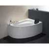 59x39.4CornerAcrylicBathtubwithFaucet TAPS DEPOT.LTD