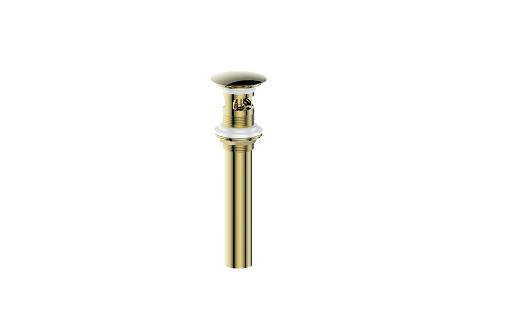 VOGT BATHROOM POP-UP DRAIN WITH OVERFLOW - Brushed Gold