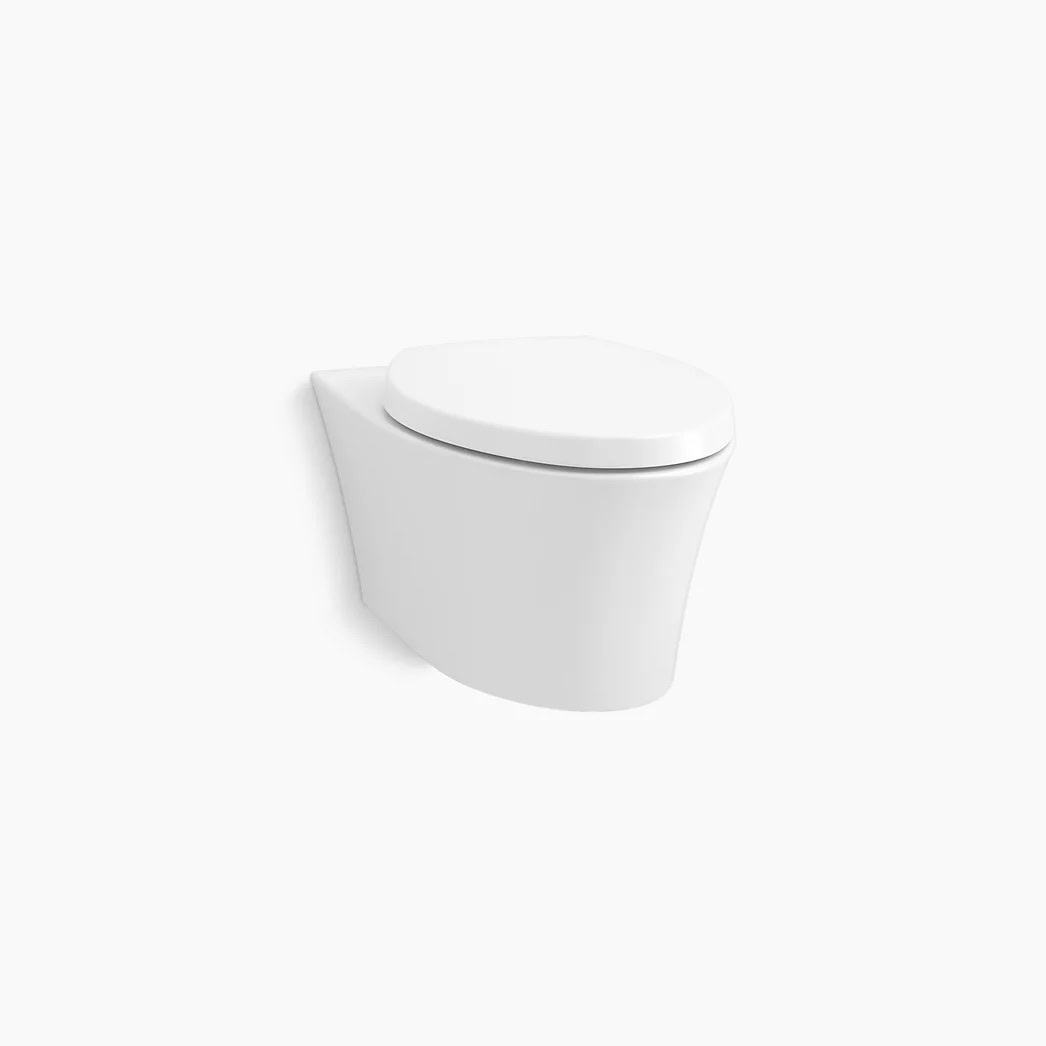 KOHLER Veil® Wall-hung compact elongated toilet, dual-flush - White
