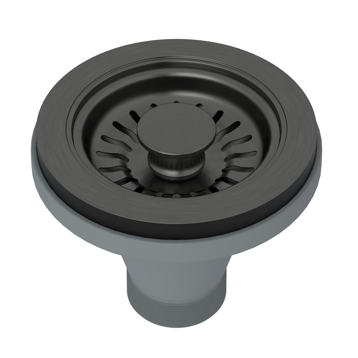 ROHL CANADA Basket Strainer Without Remote Pop-Up - Black Stainless Steel