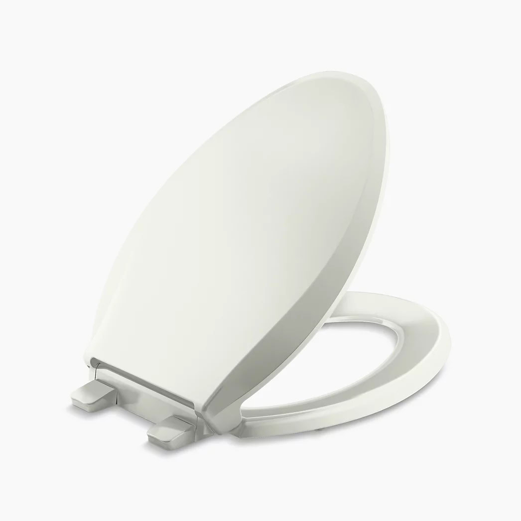 KOHLER Cachet® ReadyLatch® Quiet-Close™ elongated toilet seat - Dune