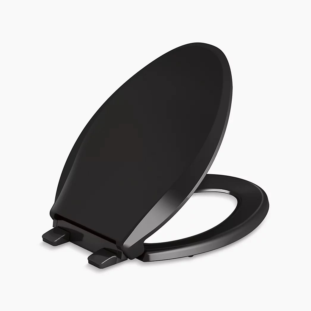 KOHLER Cachet® ReadyLatch® Quiet-Close™ elongated toilet seat - Black