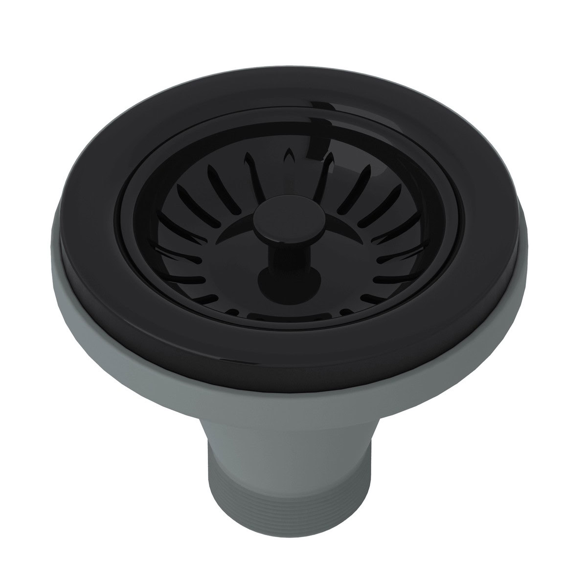 ROHL CANADA Manual Basket Strainer Without Remote Pop-Up - Black