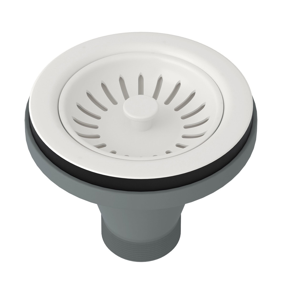 ROHL CANADA Manual Basket Strainer Without Remote Pop-Up - Biscuit