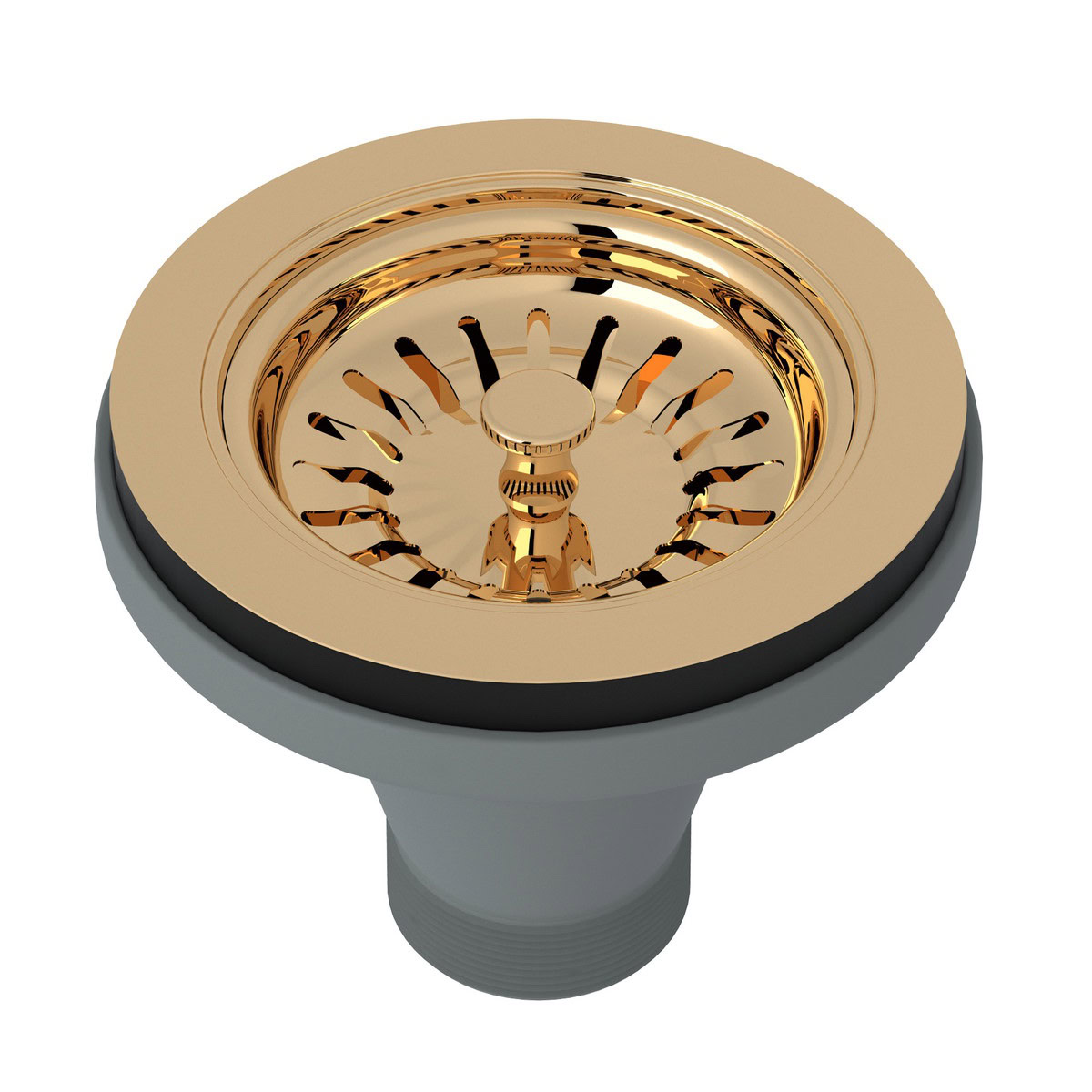 ROHL CANADA Manual Basket Strainer Without Remote Pop-Up - English Gold