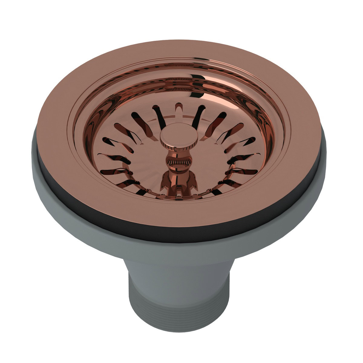 ROHL CANADA Manual Basket Strainer Without Remote Pop-Up - Rose Gold