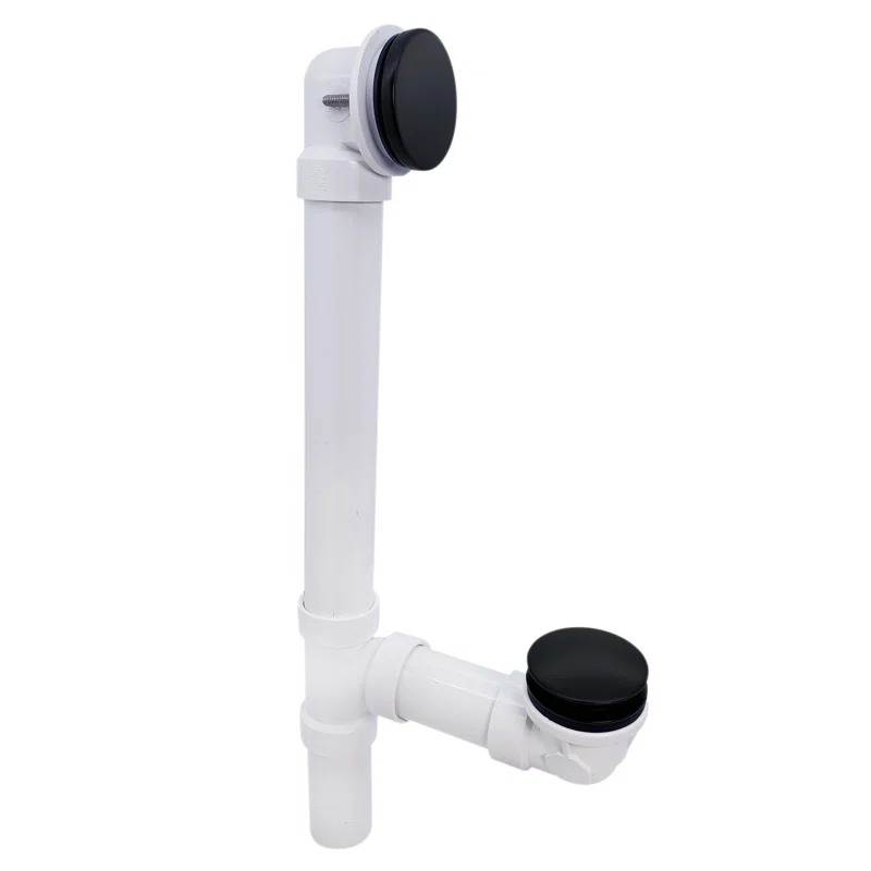 WATCO POP-UP DRAIN AND BATHTUB OVERFLOW  IN ABS - Matte Black