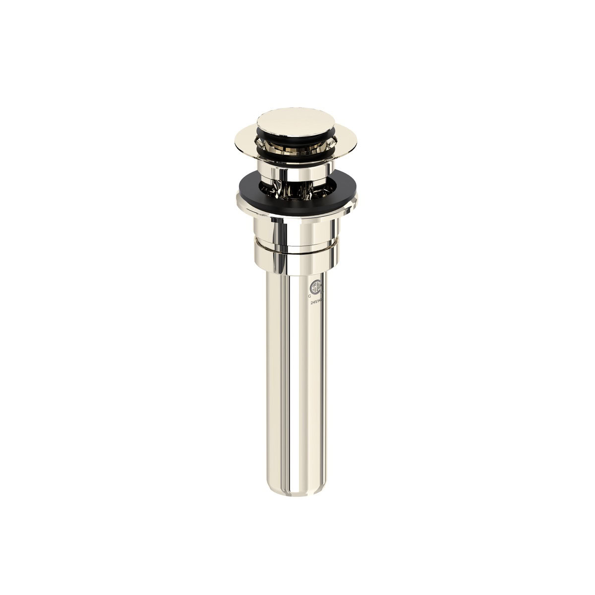 PERRIN & ROWE Push Drain With Overflow - Polished Nickel