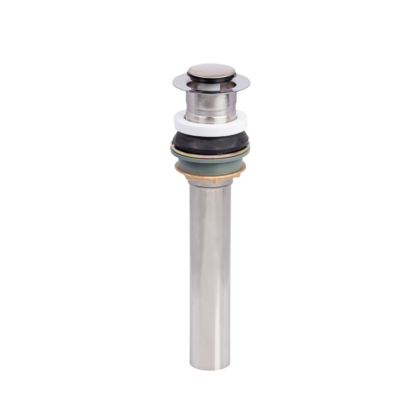 DELTA Push Pop-Up Assembly - Stainless Steel