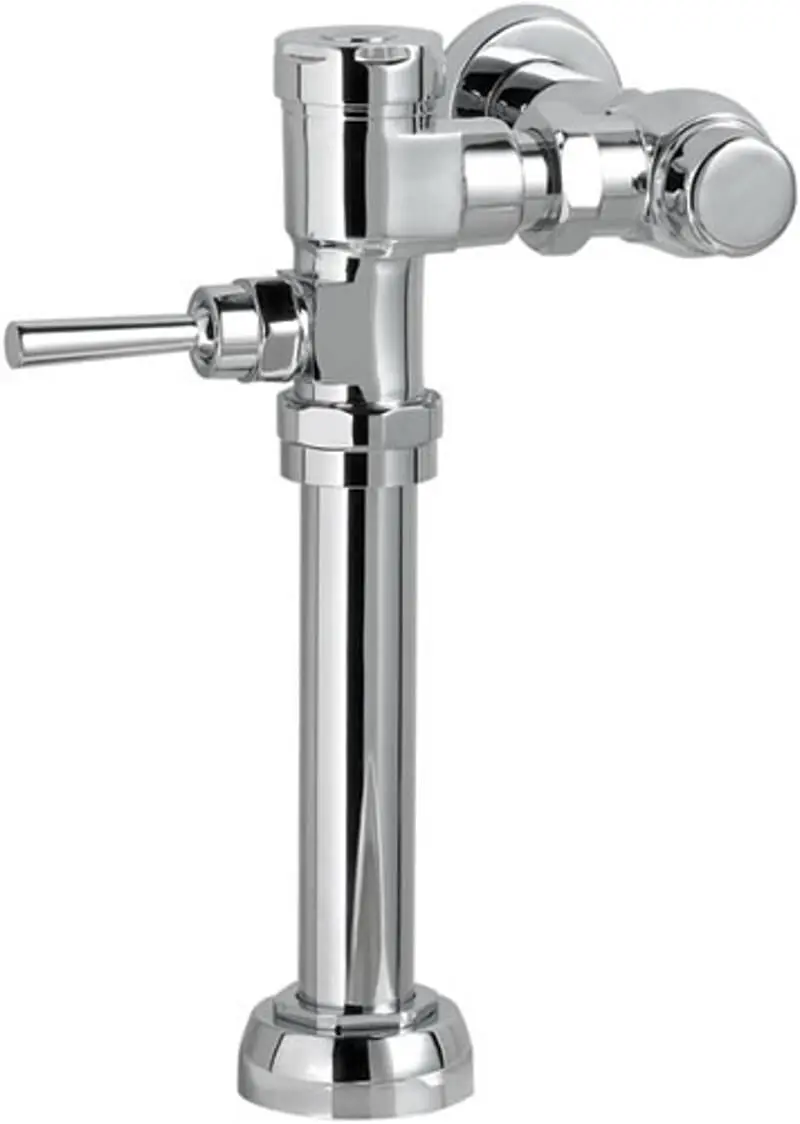 American Standard Manual Piston Flush Valve Ultima™ Manual Toilet Flush Valve, Piston-Type, 1.6 gpf/6.0 Lpf - Polished Chrome