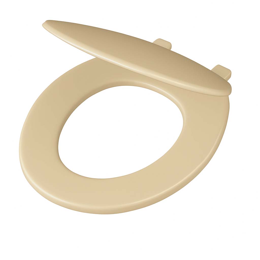 Gerber Round Front Slow Close Toilet Seat - Bone