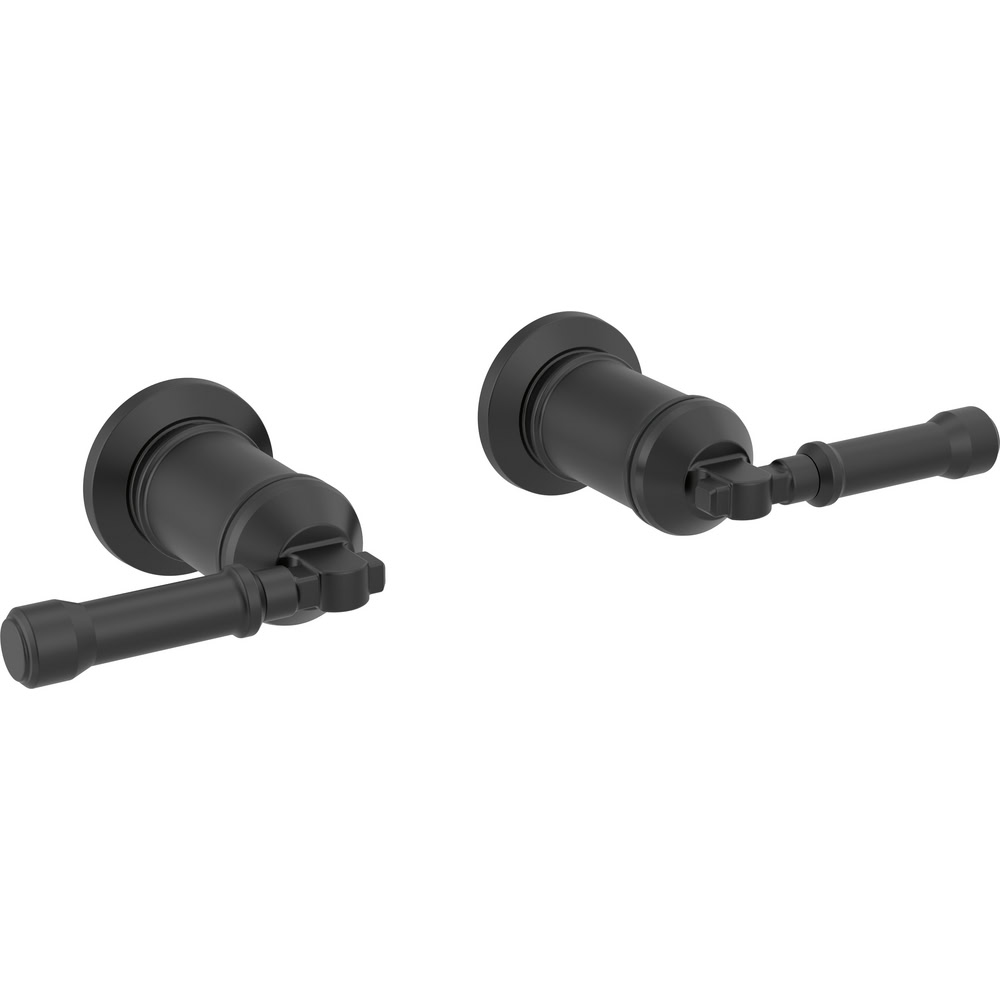 DELTA BRODERICK Wall Mount Bathroom Faucet Handle Kit-Lever - Matte Black