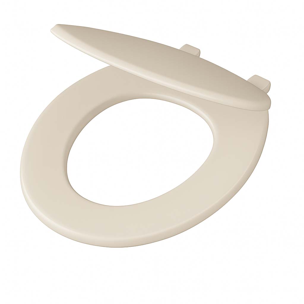 Gerber Round Front Slow Close Toilet Seat - Biscuit