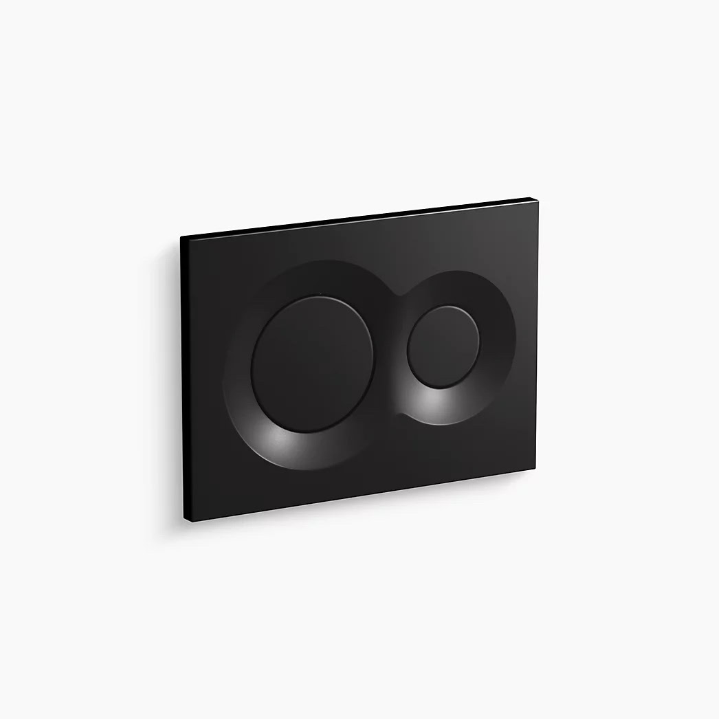 KOHLER Lynk® Flush actuator plate for 2"x 4" in-wall tank and carrier system - Black