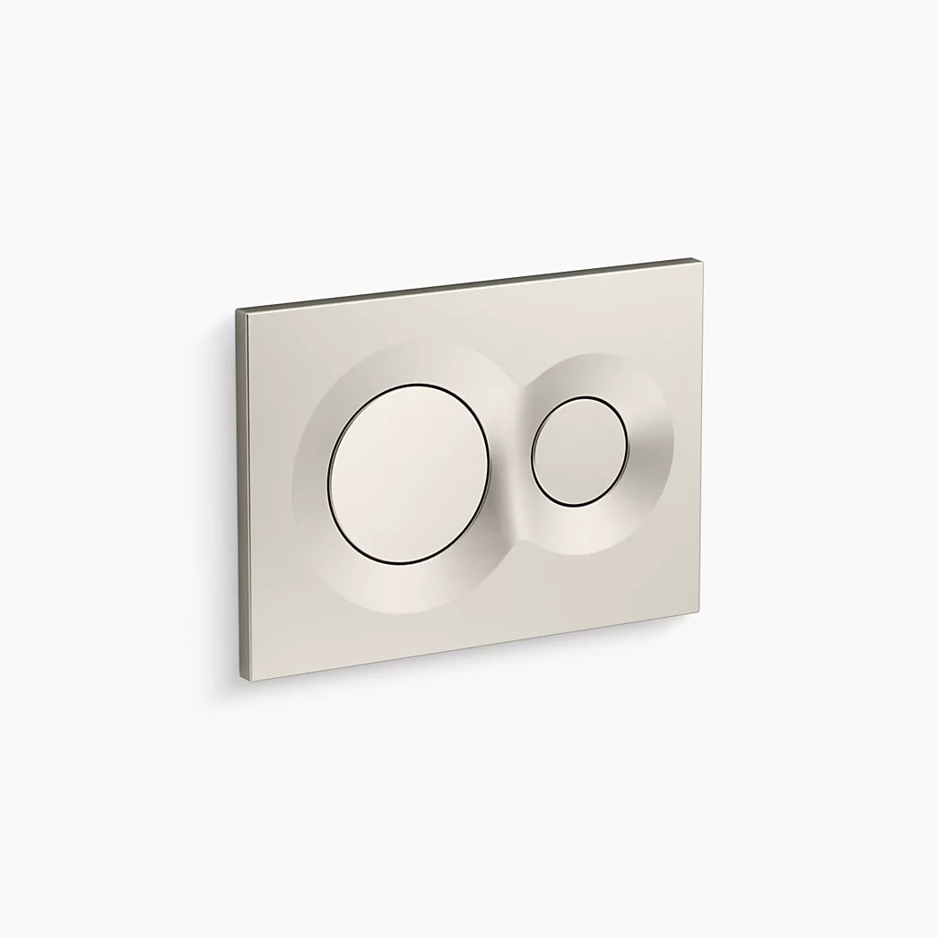 KOHLER Lynk® Flush actuator plate for 2"x 4" in-wall tank and carrier system - Vibrant Brushed Nickel