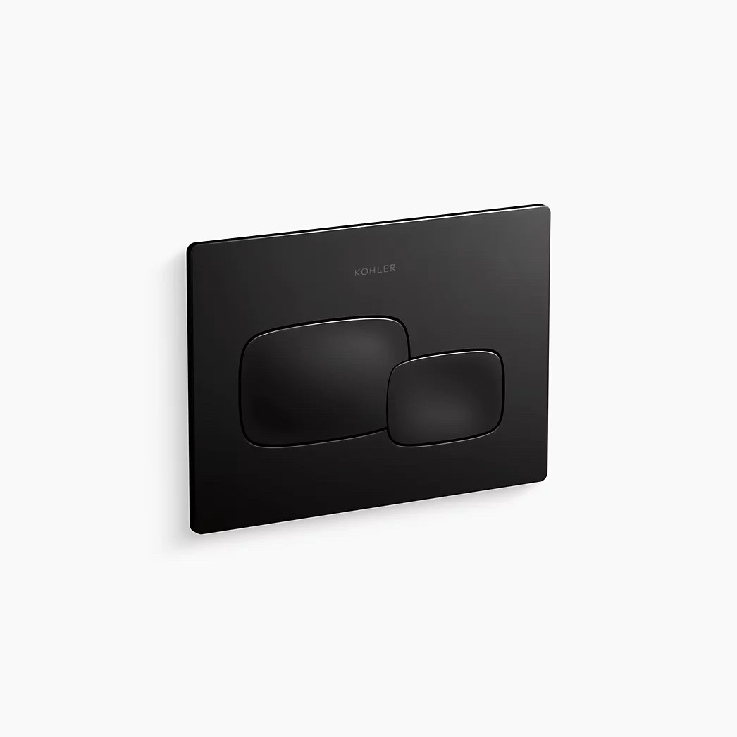 KOHLER Cue® Flush actuator plate for 2"x 4" in-wall tank and carrier system - Black