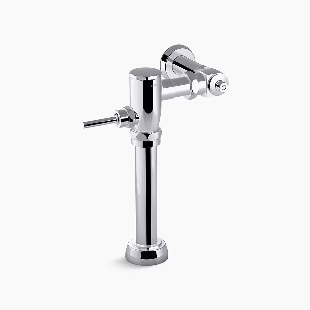 KOHLER Primme® Manual Toilet flushometer, 1.28 gpf - Polished Chrome