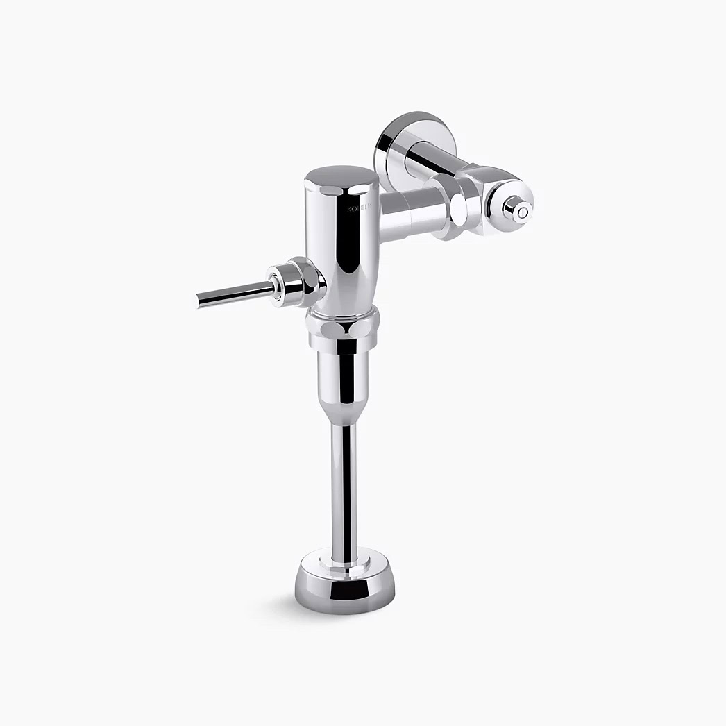 KOHLER Mach® Tripoint® Touchless retrofit toilet flushometer, DC-powered, 1.28 gpf - Polished Chrome
