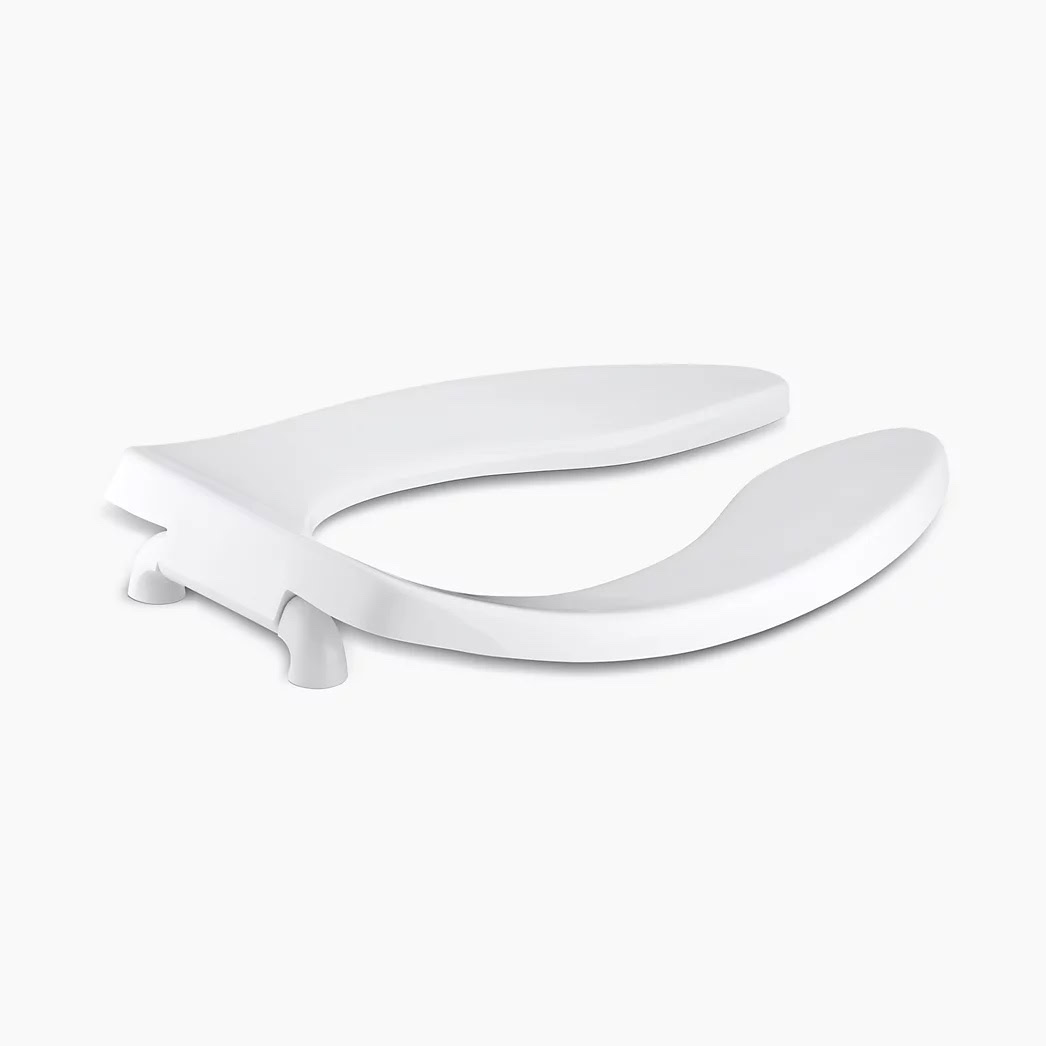 KOHLER Lustra™ Elongated toilet seat with check hinge - White