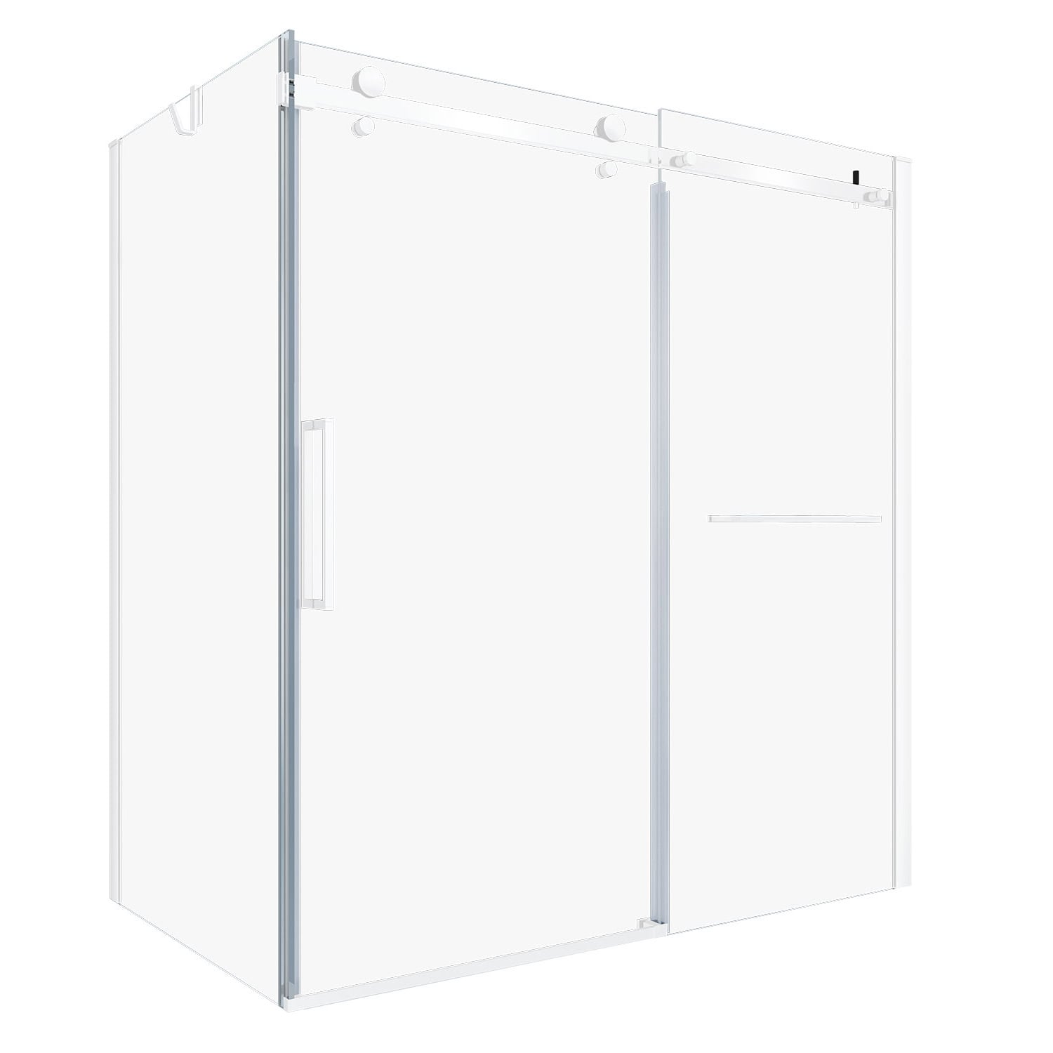KDB2603200BSTC11-1_Zitta_Bathtub-Door_Bellini2_6032_Corner_WHT&WHT_Clear