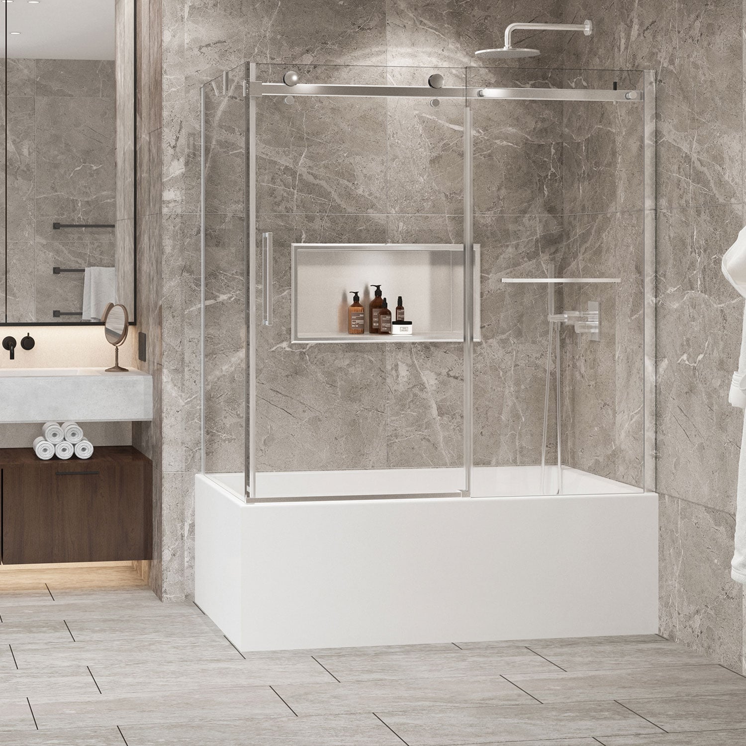 KDB2603200BSTC21_Zitta_Bathtub-Door_Bellini2_6032_Corner_CHR&CHR_Clear