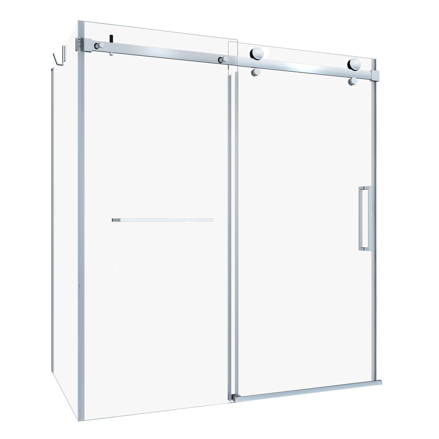 KDB2603200VSTC21-1_Zitta_Bathtub-Door_Bellini2_6032_Corner_CHR&CHR_Clear