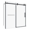 KDB2603200VSTC71-1_Zitta_Bathtub-Door_Bellini2_6032_Corner_BLK&BLK_Clear