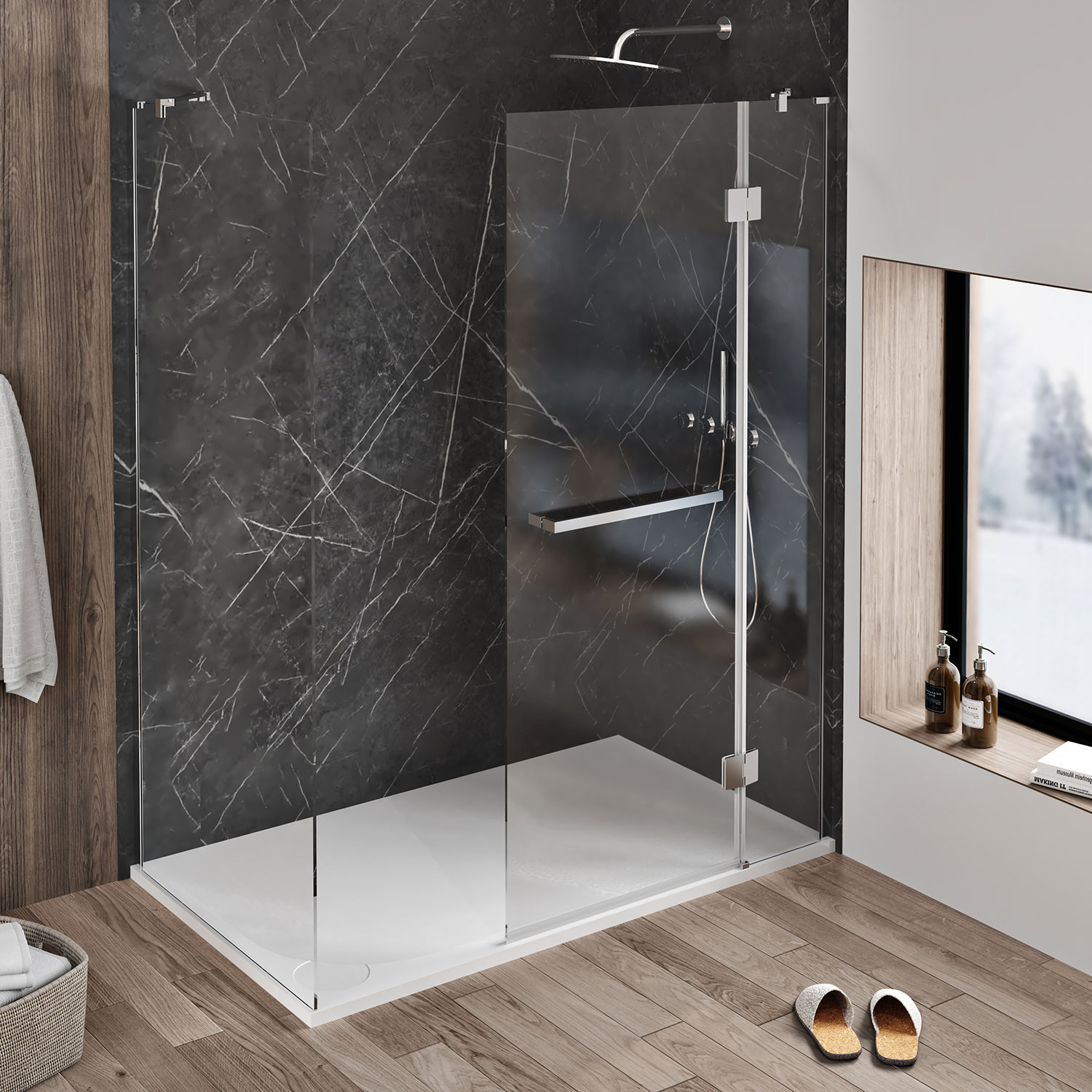 M60963A03ZM_Zitta_AluminumWalls_Expresso03_MarbleImitation_Black_60x96_Matte