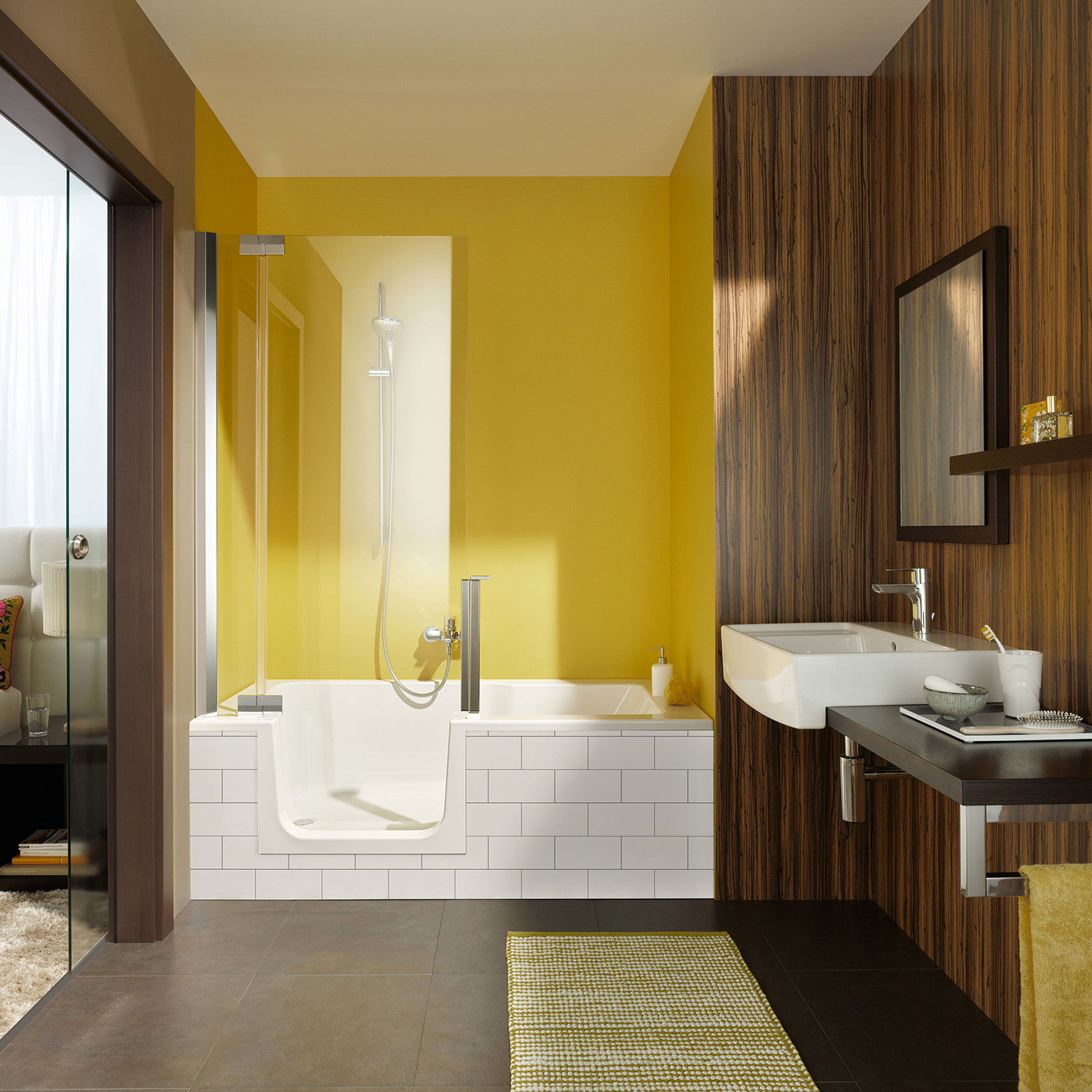 TD16030TTDL0Z Zitta Bathtub Duett Showerdoor Alcove TAPS DEPOT.LTD