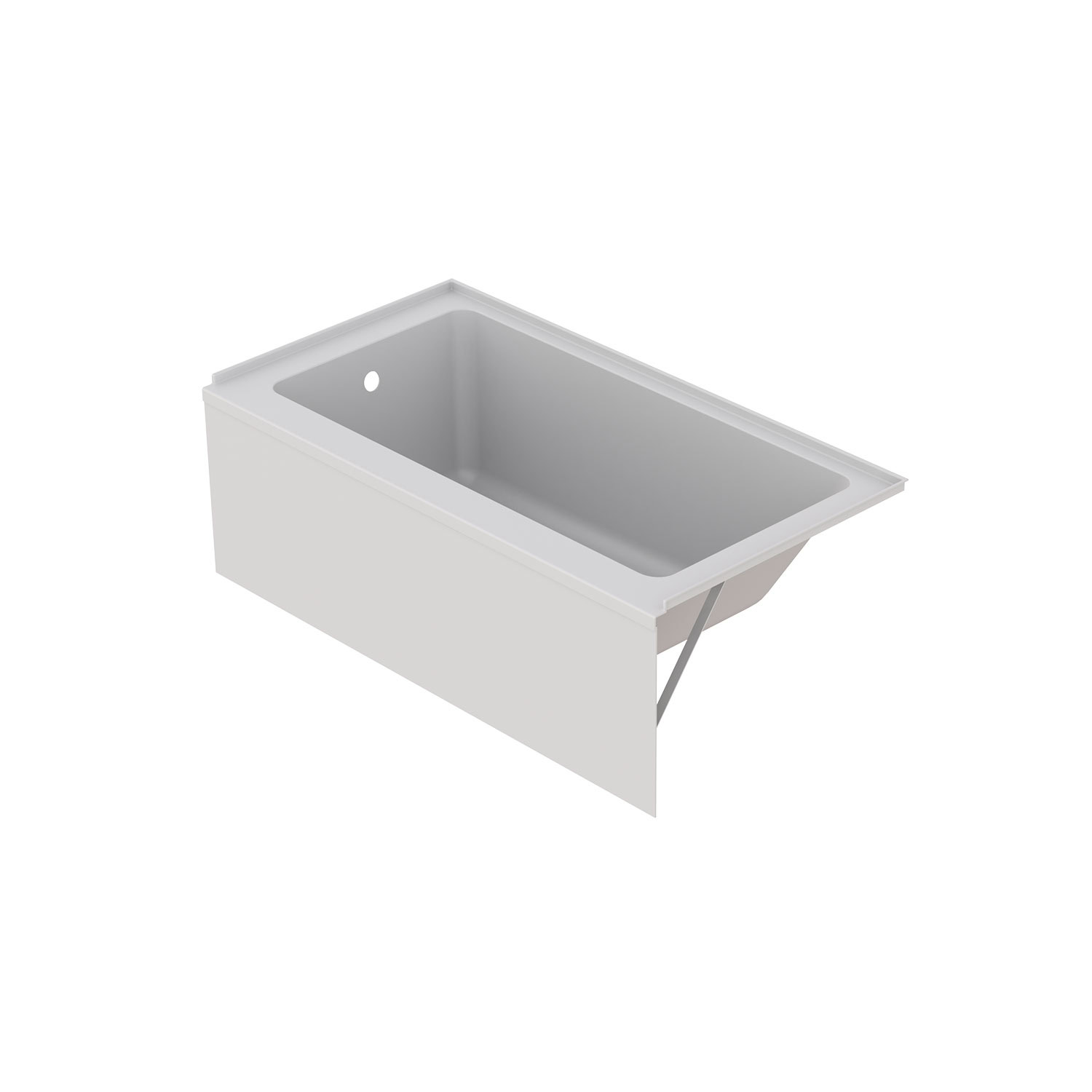 TL16032TA0L1 1 ZITTA BATHTUB SALAI FREESTANDING ALCOVE 60 LEFT DRAIN GLOSSY WHITE TAPS DEPOT.LTD