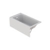 TL16032TAFL1 1 ZITTA BATHTUB SALAI FREESTANDING ALCOVE 60 LEFT DRAIN GLOSSY WHITE TAPS DEPOT.LTD