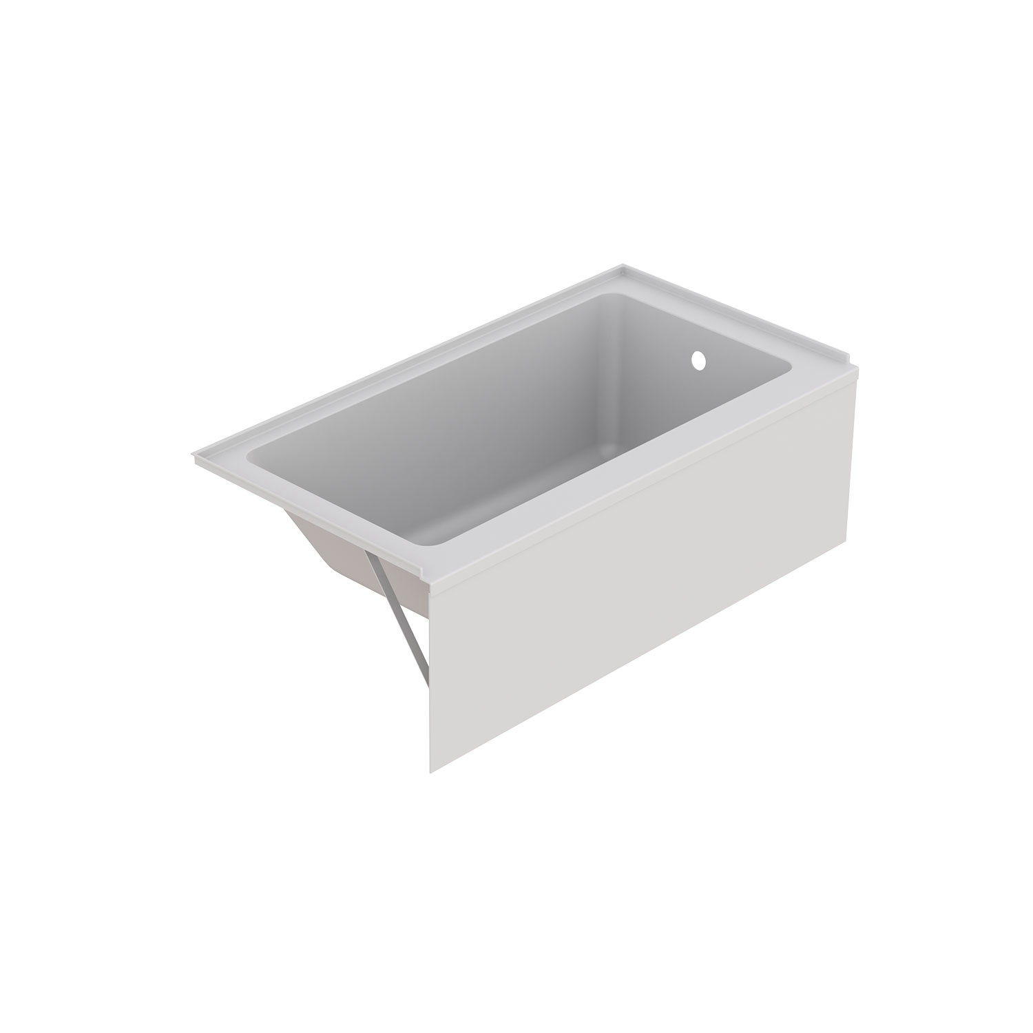 TL16032TAFR1 1 ZITTA BATHTUB SALAI FREESTANDING ALCOVE 60 RIGHT DRAIN GLOSSY WHITE TAPS DEPOT.LTD