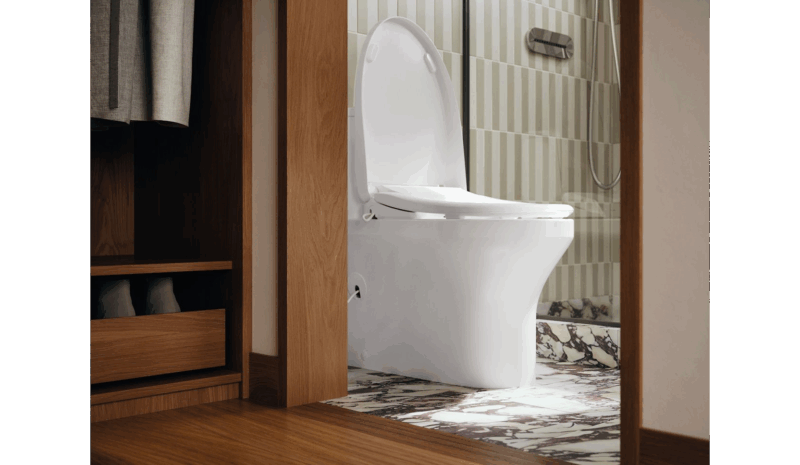 KOHLER Spacity™ Hidden cord one-piece compact elongated toilet