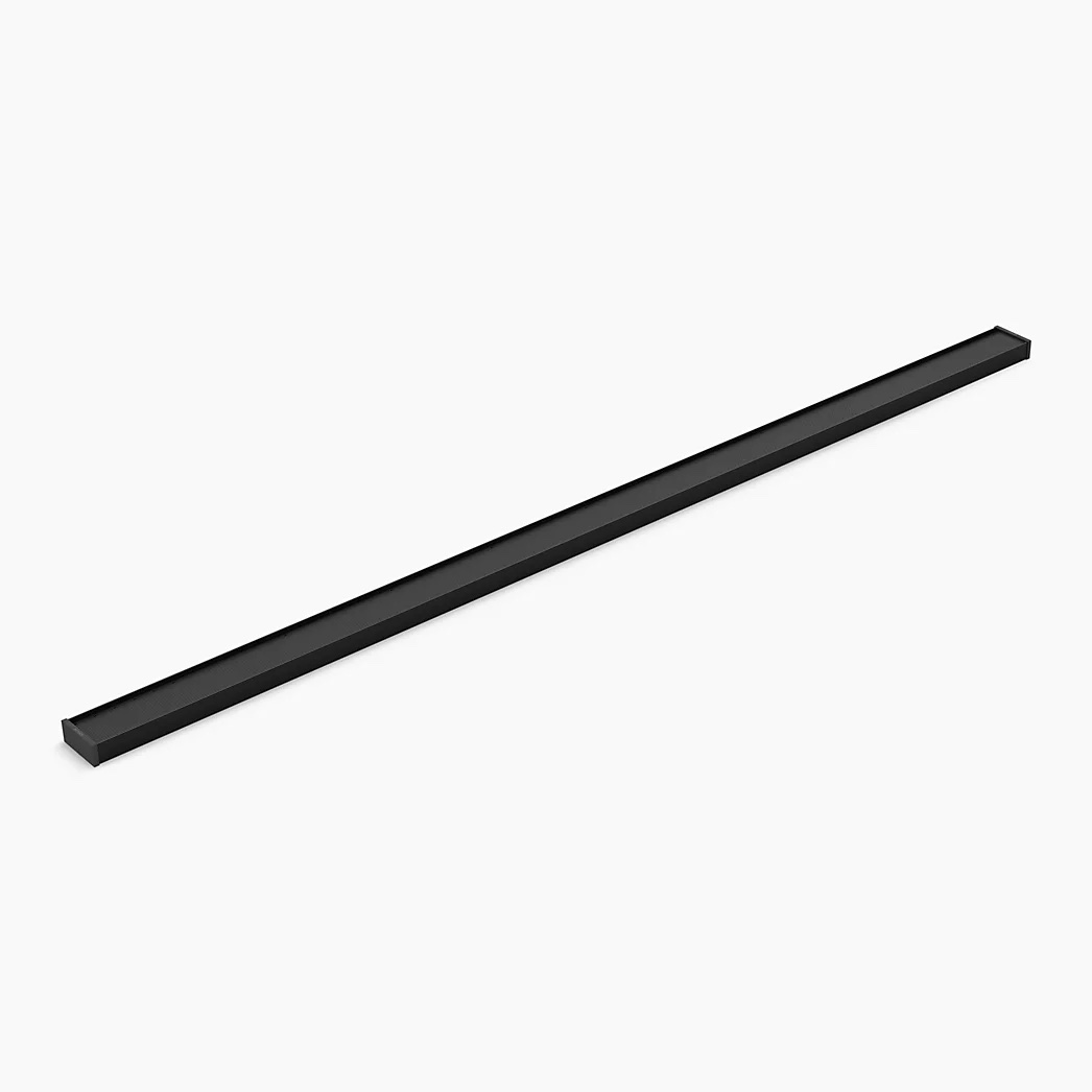 KOHLER 2-1/2" x 60" linear drain grate with tile-in panel - Matte Black